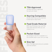 Humangear GoToob 0.9 Oz. Mini 3-Pack- Clear/Green/Blue