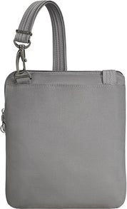 Travelon Anti-Theft Classic Slim Double Zip Crossbody - Gray