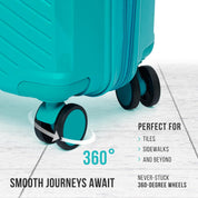 Feelway Luggage 20" Expandable Carry On - Sky Blue