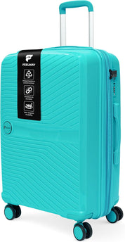 Feelway Luggage 20" Expandable Carry On - Sky Blue