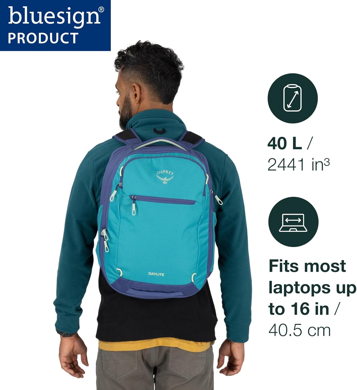 Osprey Daylite Travel Set – Travel Backpack 26+6L + Toiletry Kit – Nightshift Blue