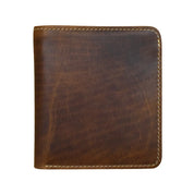 ILI New York RFID  Men's Wallet Mini Bifold - Rustic Brown