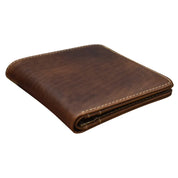 ILI New York RFID  Men's Wallet Mini Bifold - Rustic Brown