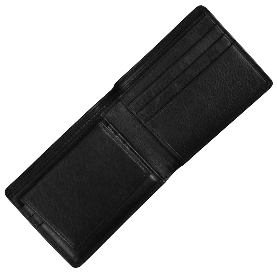 ILI New York Men's RFID Two Piece Bifold Set - Black