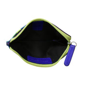 ILI New York RFID Leather Zip Card Holder - Cool Tropics