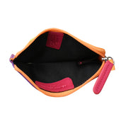 ILI New York RFID Leather Zip Card Holder - Palm Beach