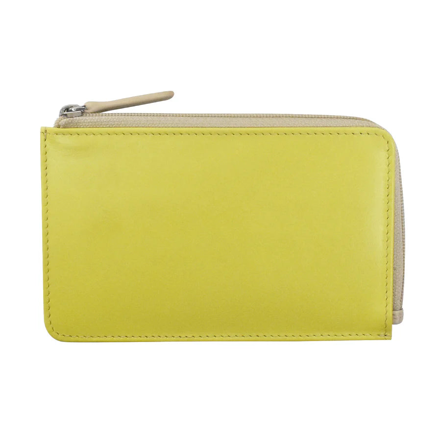 ILI New York RFID Leather Zip Card Holder - Sorrento