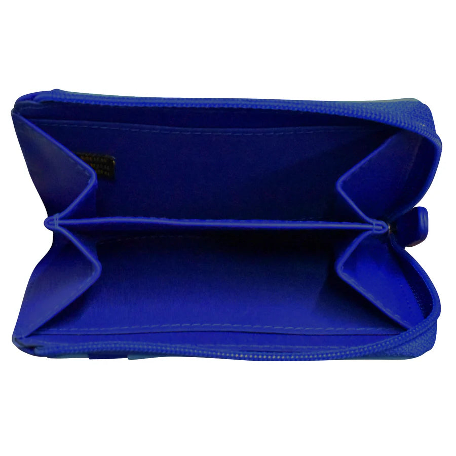 ILI New York Vertical Zip Card Wallet - Mykonos