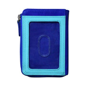 ILI New York Vertical Zip Card Wallet - Mykonos