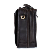 Dorado Expandable Leather Briefcase - Brown