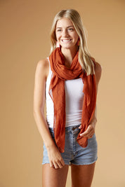 Bucky Classic Insect Shield Scarf - Terracotta