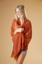 Bucky Classic Insect Shield Scarf - Terracotta