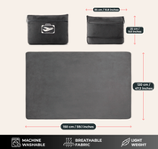 FlyHugz® Travel Blanket & Comfort Bag: Gray