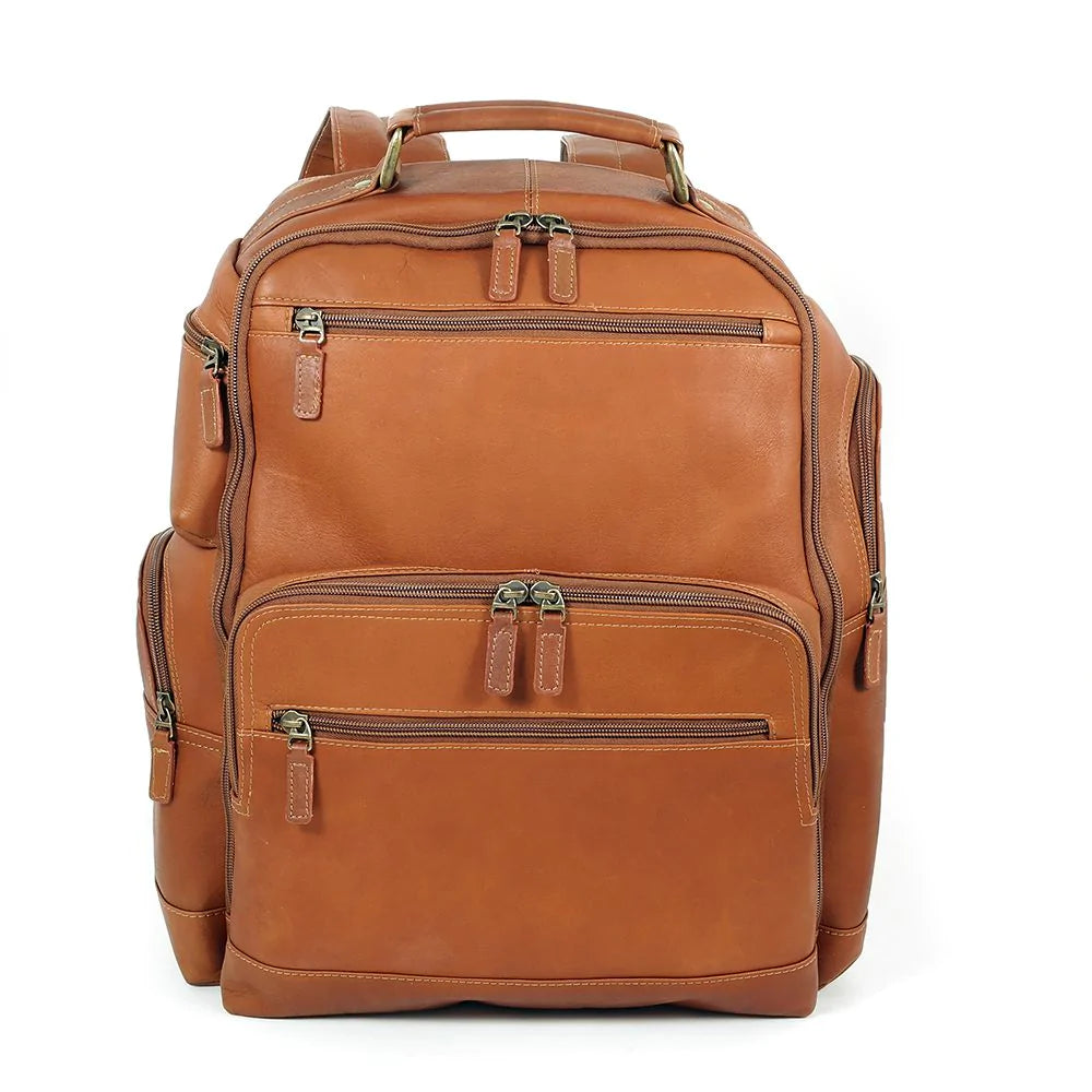 Colombian Deluxe Leather Ultimate Backpack - Tan – Irv's Luggage