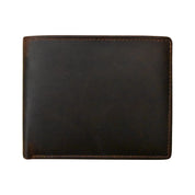 ILI New York RFID  Men's Wallet Bifold With Zip Pocket - Chocolate Brown
