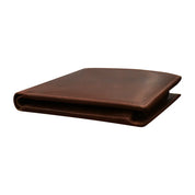 ILI New York RFID  Men's Wallet Bifold With Zip Pocket - Rustic Brown