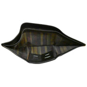 ILI New York RFID  Men's Pebble Grain Leather Trifold Wallet - Black