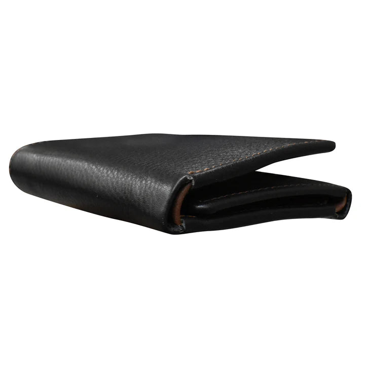 ILI New York Leather Tri-Fold - Black/Toffee
