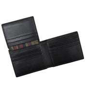 ILI New York RFID  Men's Bifold Wallet with Left Flip -Black