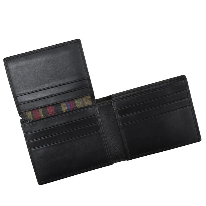ILI New York RFID  Men's Bifold Wallet with Left Flip -Black