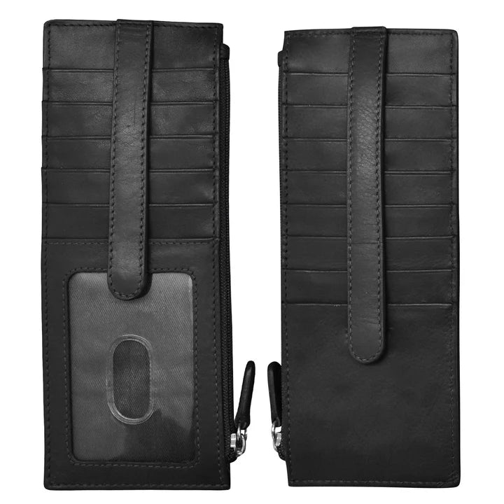 ILI New York Double Sided Credit Card Holder - Black