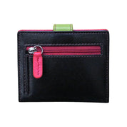 ILI New York Mini Asymmetric Card Wallet with Tab - Black Brights