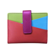 ILI New York Mini Asymmetric Card Wallet with Tab - Paradise Multi