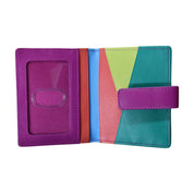 ILI New York Mini Asymmetric Card Wallet with Tab - Paradise Multi