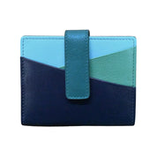 ILI New York Mini Asymmetric Card Wallet with Tab - Serenity Multi