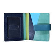 ILI New York Mini Asymmetric Card Wallet with Tab - Serenity Multi