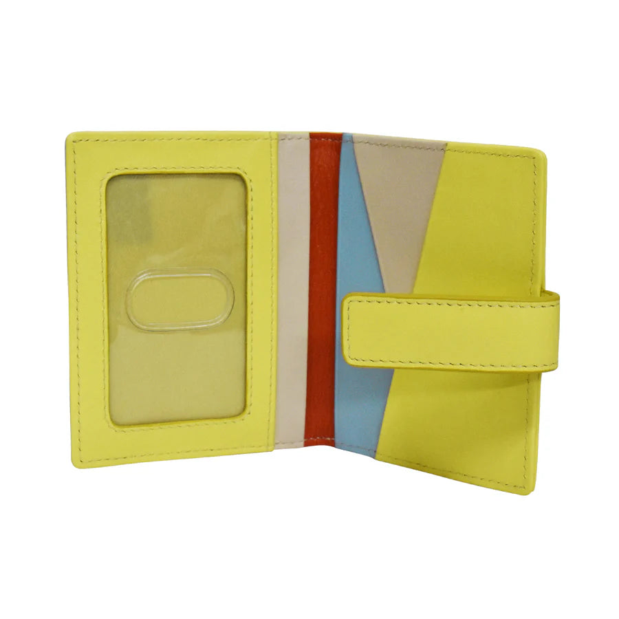 ILI New York Mini Asymmetric Card Wallet with Tab - Sorrento