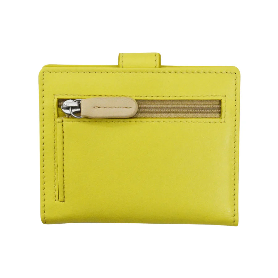 ILI New York Mini Asymmetric Card Wallet with Tab - Sorrento