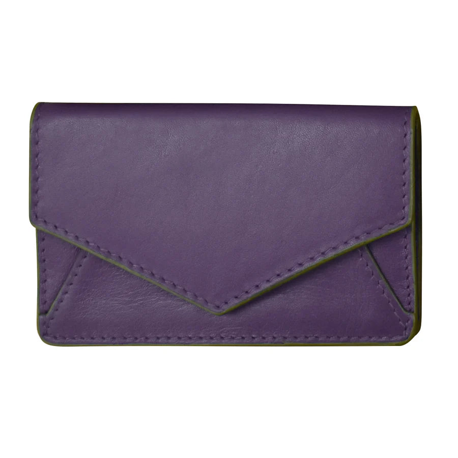 ILI New York Envelope Business Card Case - Purple/Pear