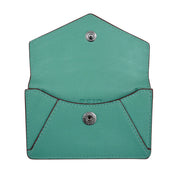 ILI New York Envelope Business Card Case - Turq/Brown