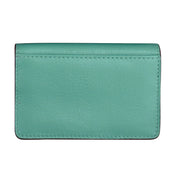 ILI New York Envelope Business Card Case - Turq/Brown