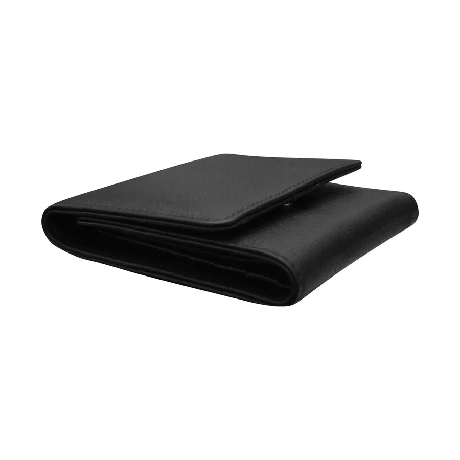 ILI New York RFID Leather Trifold Wallet - Black