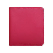 ILI New York RFID Leather 2 Tone Mini Bifold Indian Pink