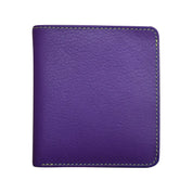 ILI New York RFID Leather 2 Tone Mini Bifold -  Purple/Pear