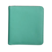 ILI New York RFID Leather 2 Tone Mini Bifold Turquoise