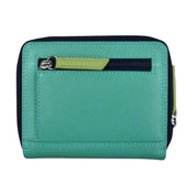 ILI New York RFID Small Multi Color Zip Wallet - Serenity Multi