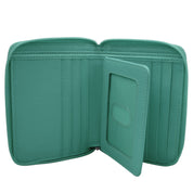 ILI New York RFID Small Zip Around Wallet - Turquoise