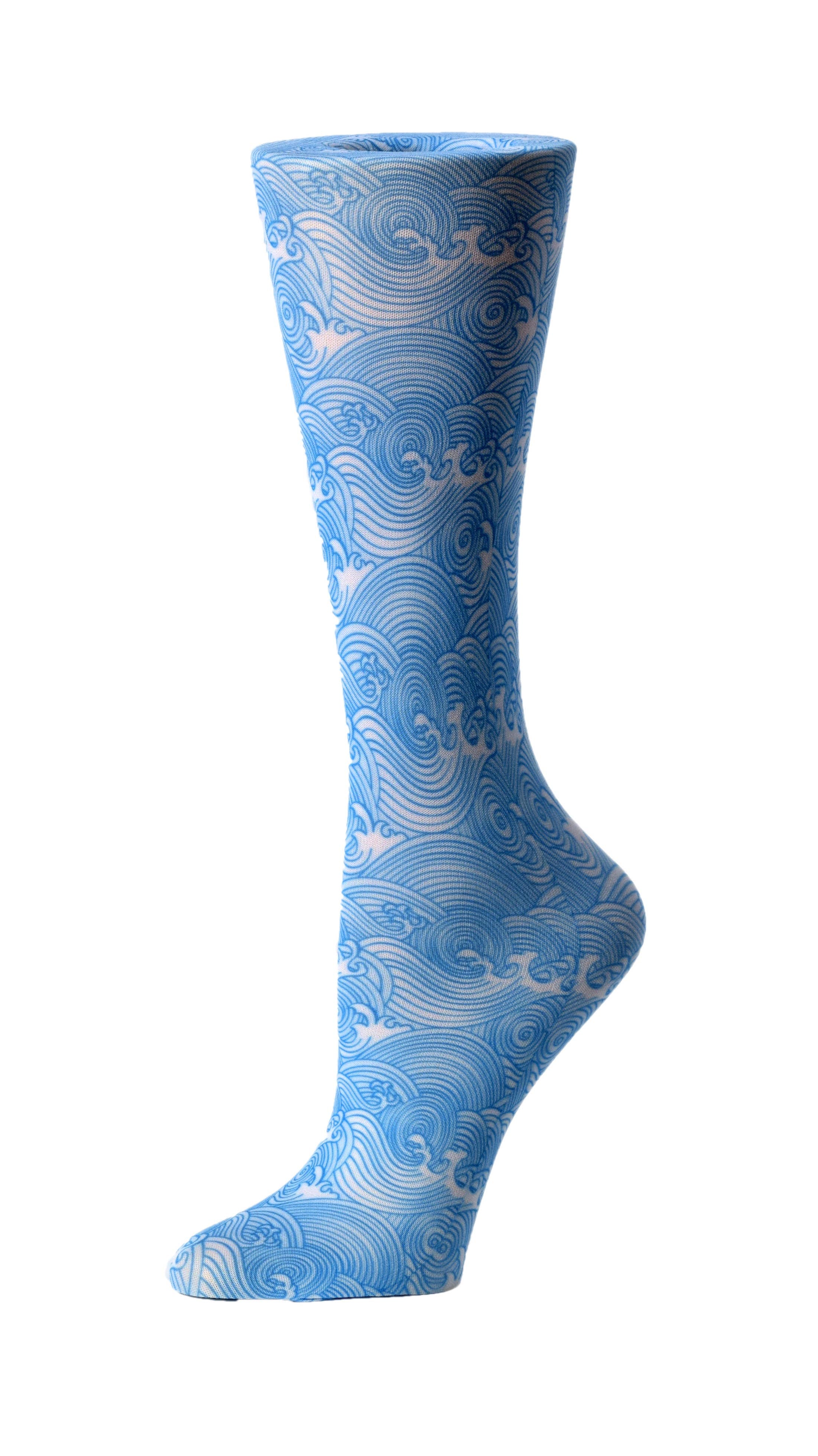 Cutieful Compression Socks 10-18 MMHG KNIT - Ocean Waves