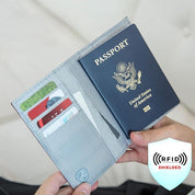 Travelon RFID Blocking Bifold Passport Holder - Grey Heather