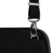 Travelon Anti-Theft Convertible Crossbody Clutch - Onyx, Shoulder strap with clasp