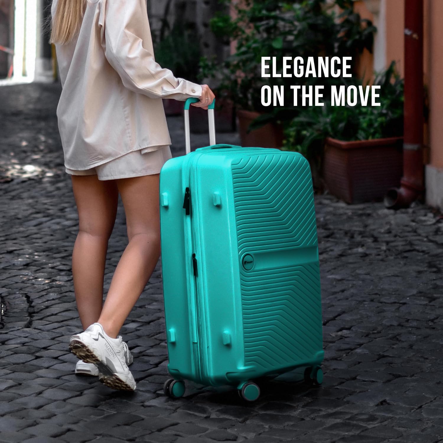 Feelway Luggage 3-Piece Expandable Spinner Luggage Set – 20"/24"/28"