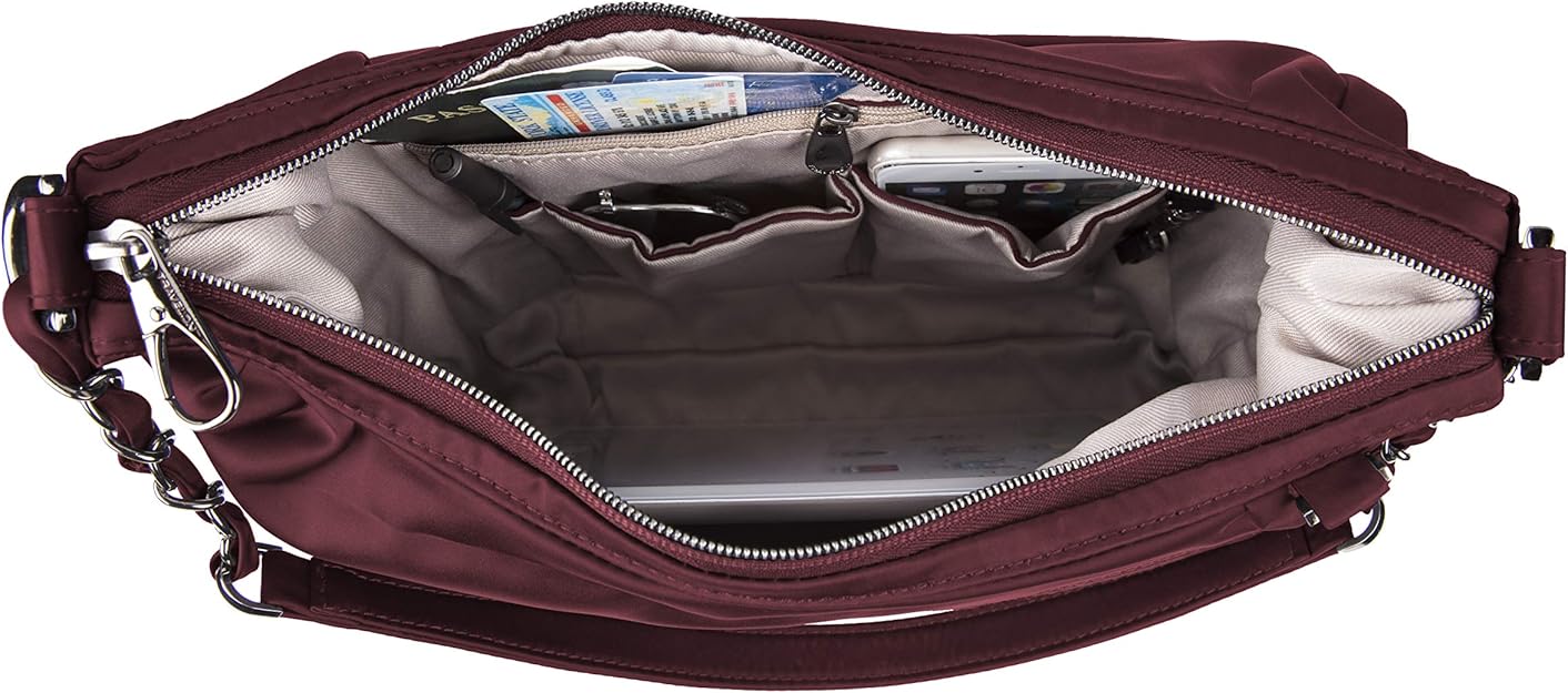 Travelon Anti-Theft Parkview Hobo Crossbody - Wine