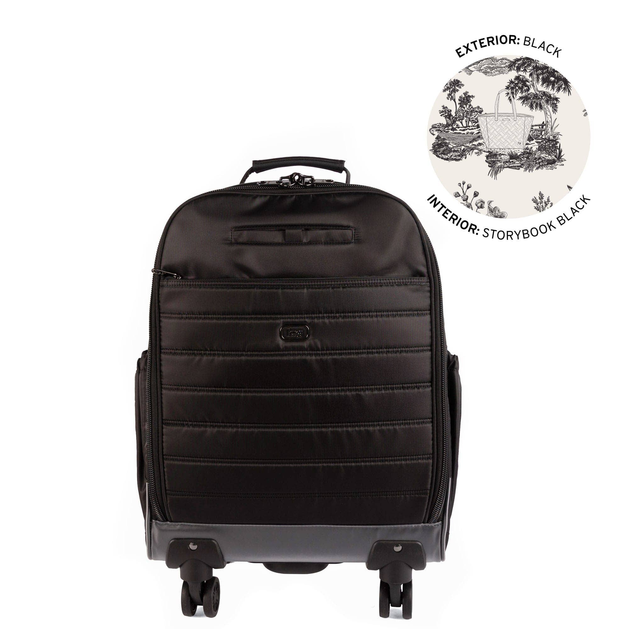 Lug Porter Spinner Wheelie Luggage Tote: Black