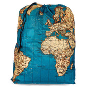 Kikkerland Maps Travel Laundry Bag