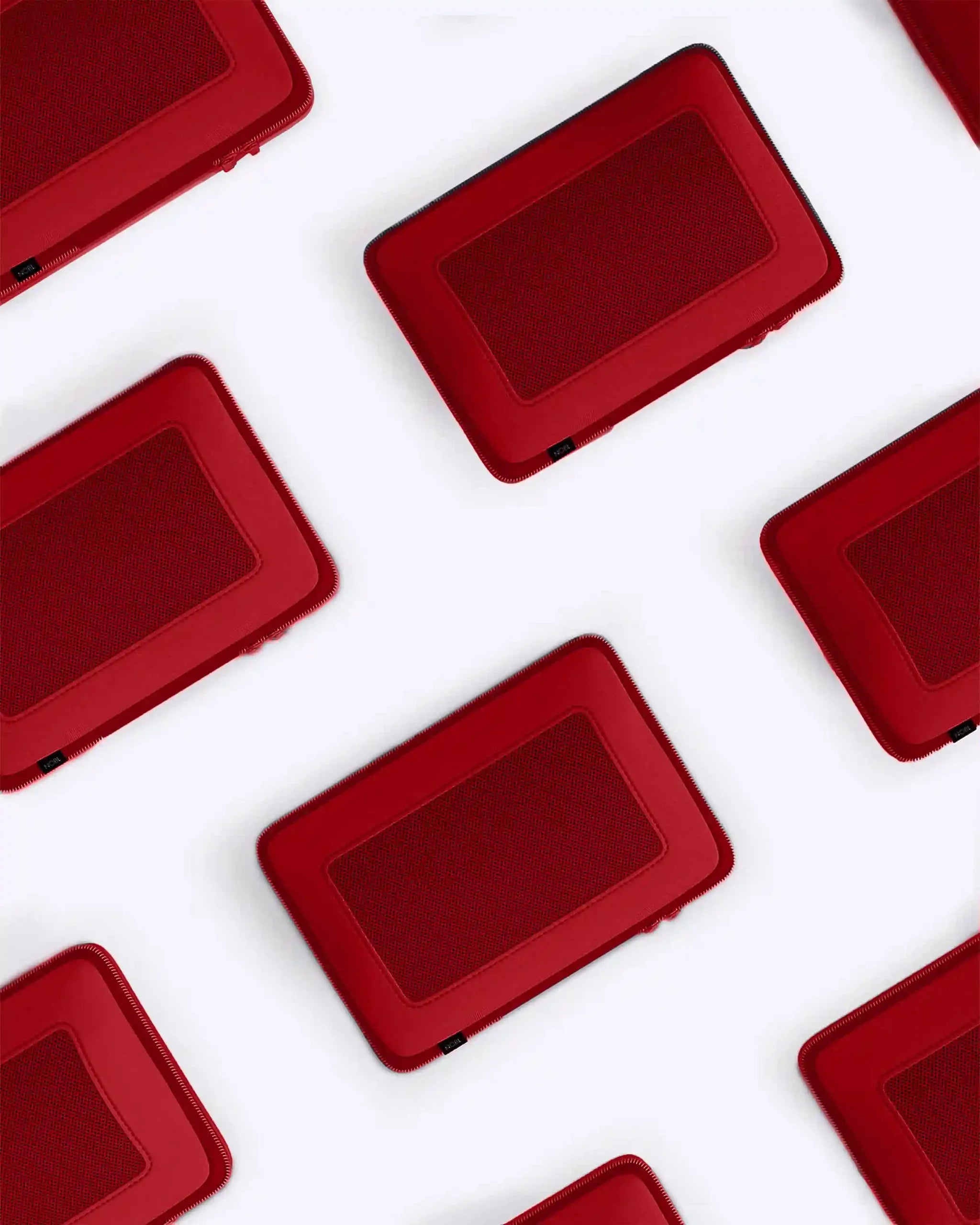 NOBL Travel Compressible 6 Piece Packing Cube Set - Red
