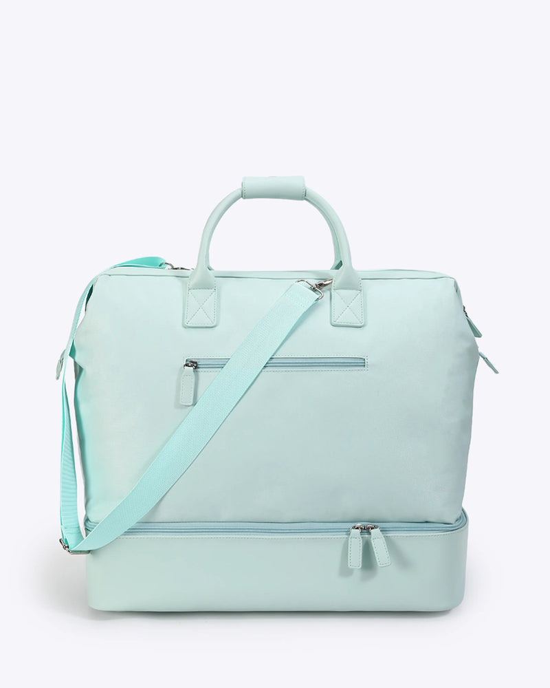 NOBL Travel Drop Bottom Weekender Bag - Powder Blue